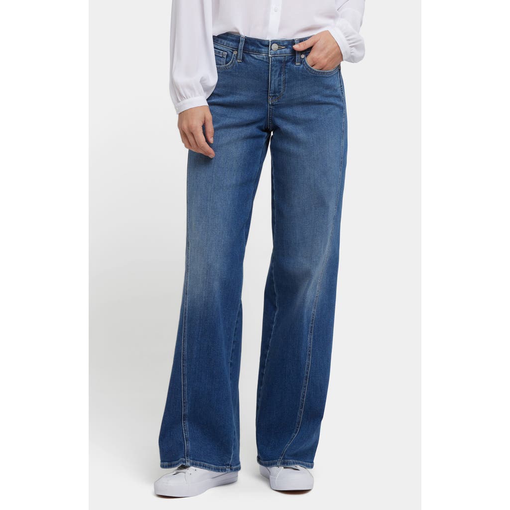 Nydj Teresa Wide Leg Jeans In Romantic Indigo In Blue