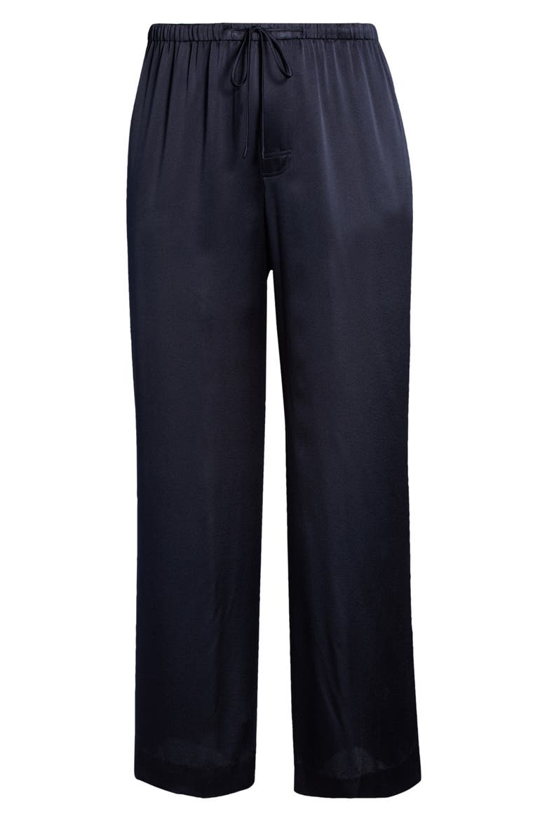 Silk Drawstring Pants, Alternate, color, COASTAL