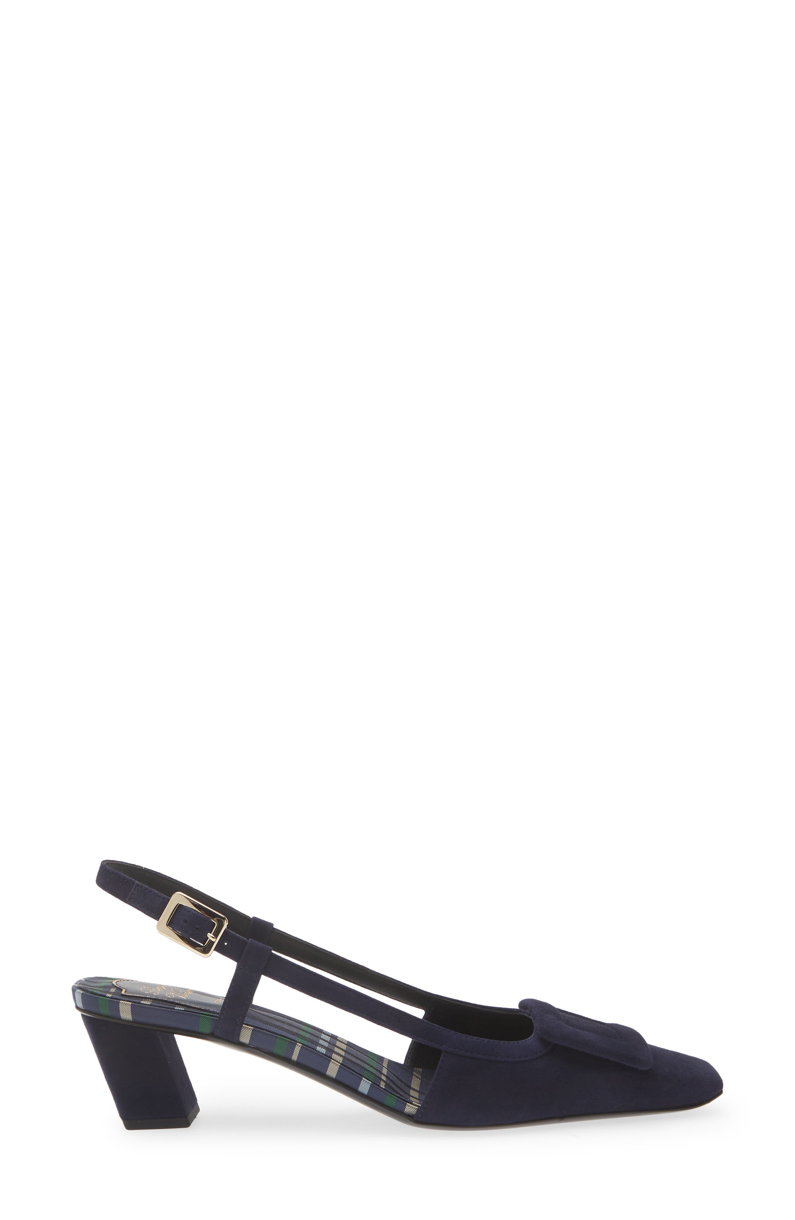 Belle Vivier Suede Slingback Pump, Alternate, color, GALASSIA SCURO