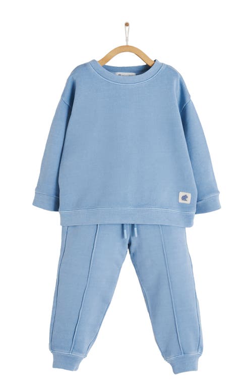 Babycottons Essentials Sweatshirt Set In Light Blue