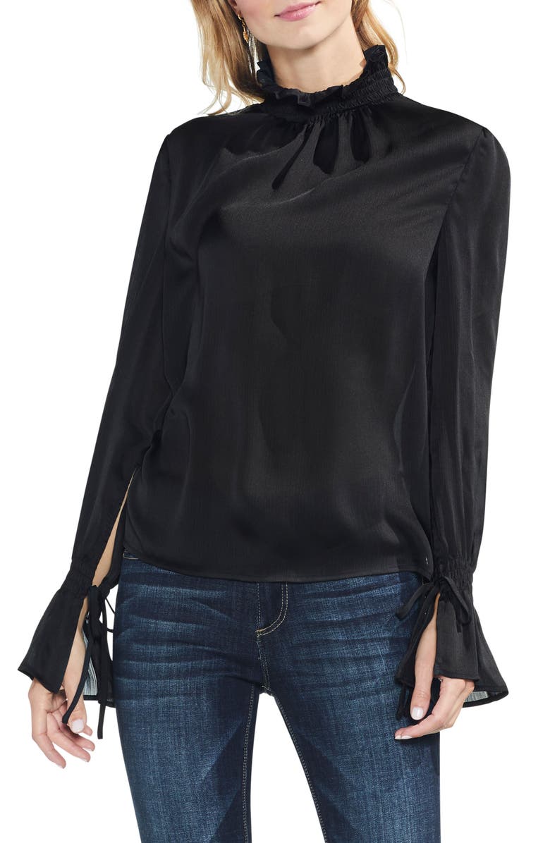 Vince Camuto Tie Flare Cuff Blouse, Main, color, 