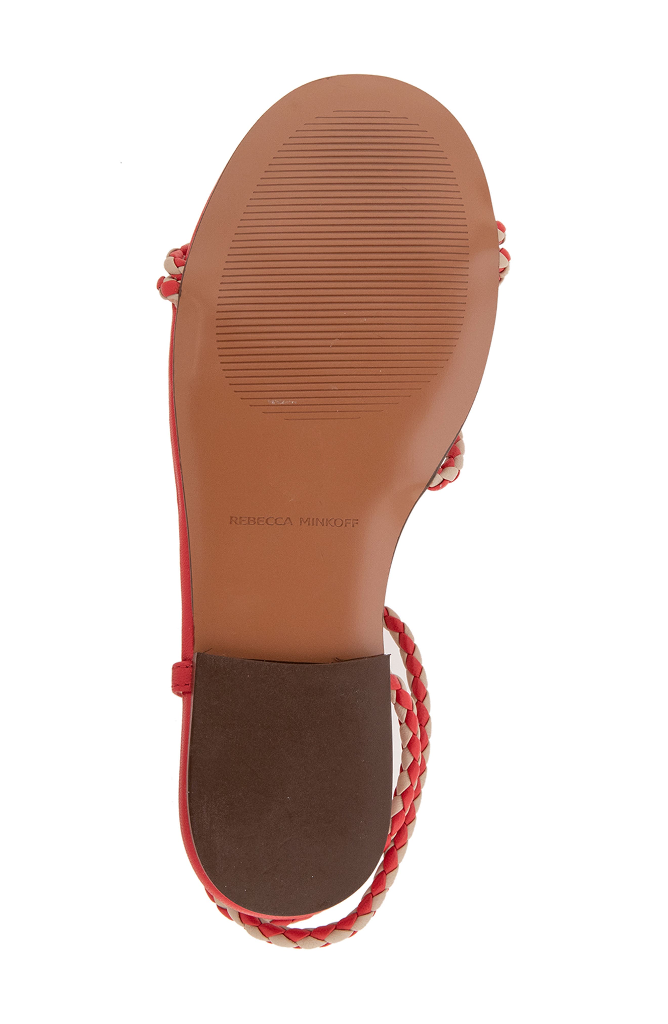 Rebecca Minkoff Ayla Ankle Strap Sandal, Alternate, color, Red/ Nude