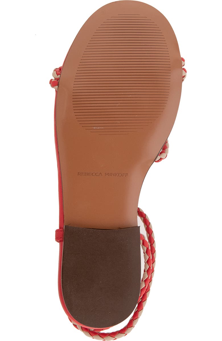 Rebecca Minkoff Ayla Ankle Strap Sandal, Alternate, color, Red/ Nude