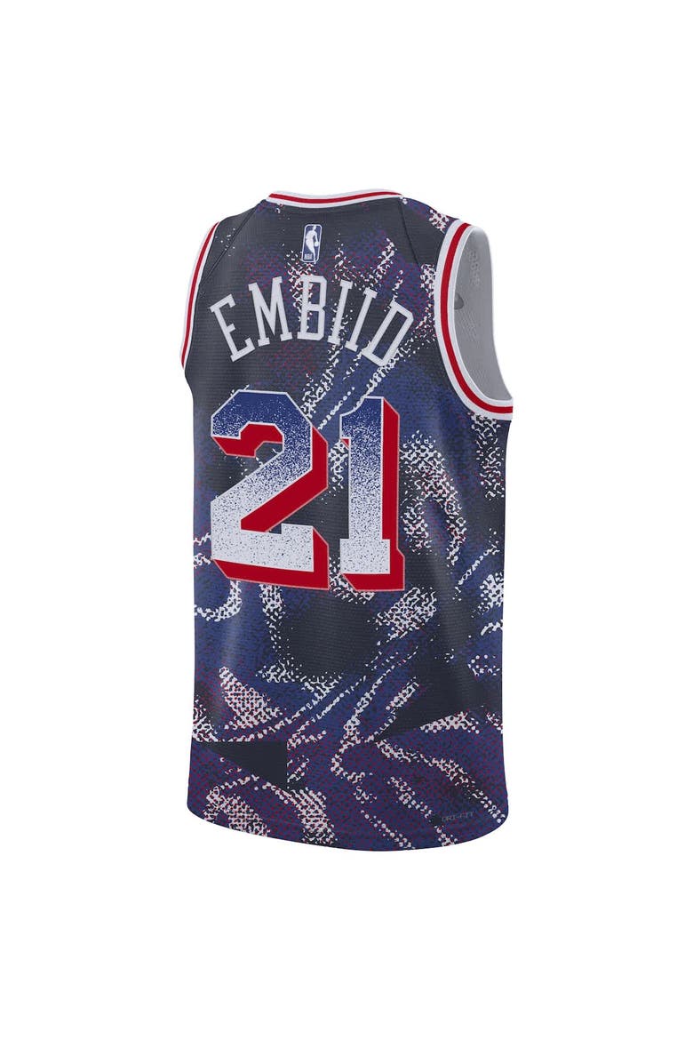Unisex Nike Joel Embiid Navy Philadelphia 76ers 2025 Select Series Swingman Player Jersey, Alternate, color, Navy