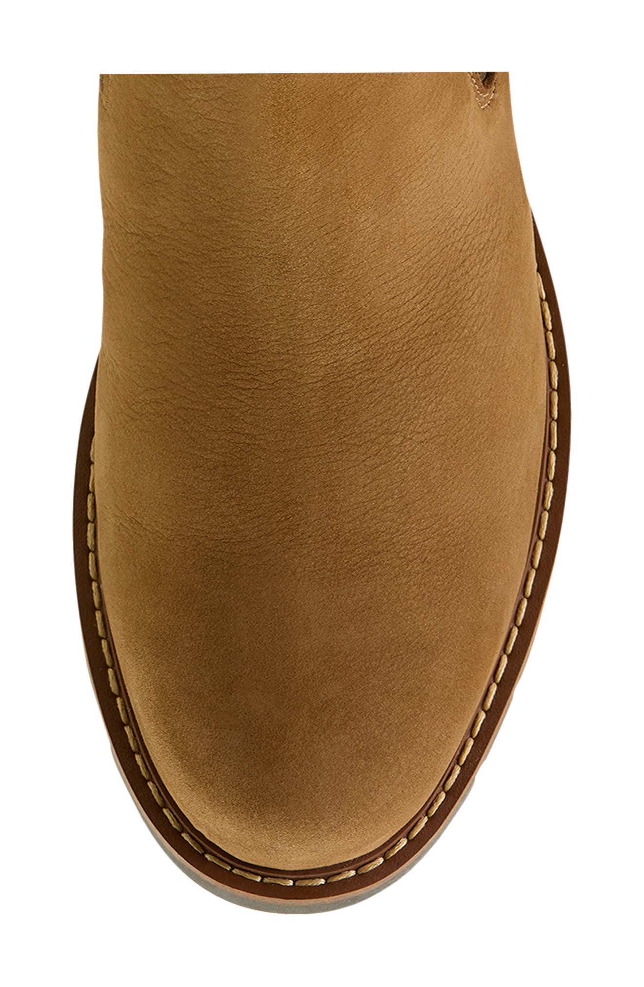 Ariat Wexford Genuine Shearling Waterproof Chelsea Boot, Alternate, color, Amber Brown