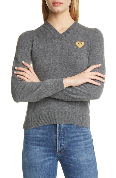 Golden Heart Logo Wool Sweater