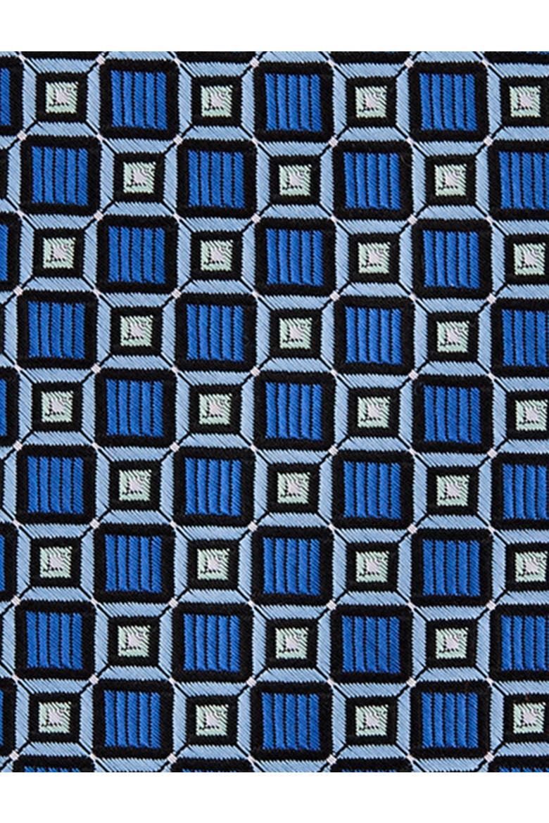 Big & Tall Geometric Patterned Tie V2, Alternate, color, BLUE