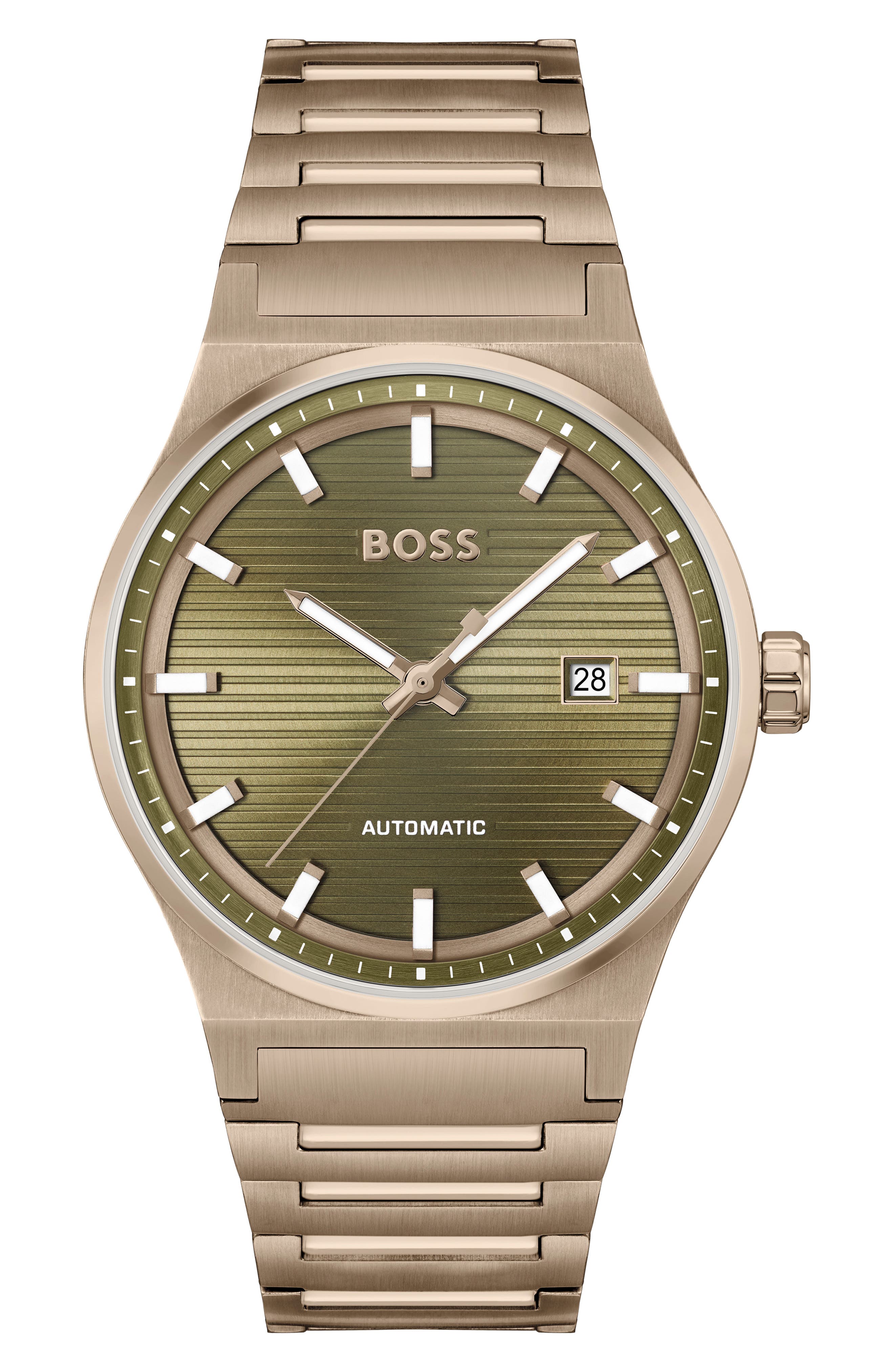 BOSS Candor Automatic Bracelet Watch, 41mm