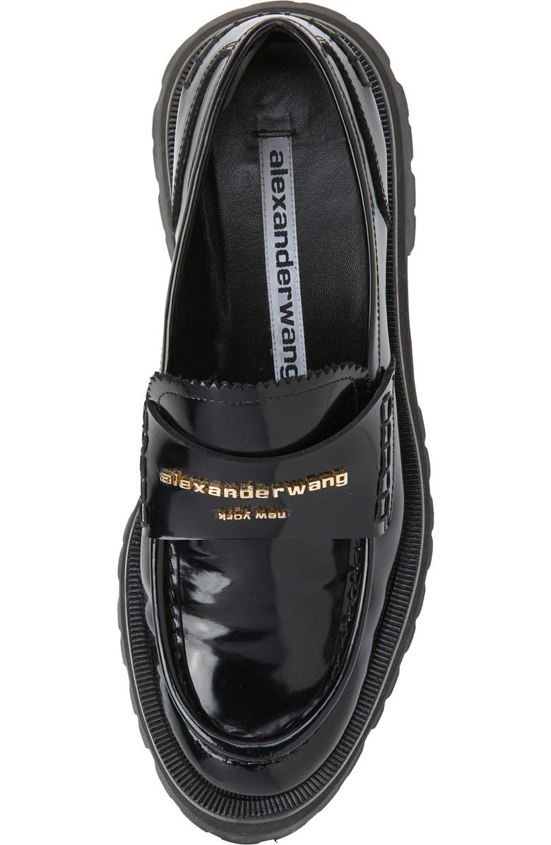 Alexander Wang Carter Lug Sole Loafer, Alternate, color, Black