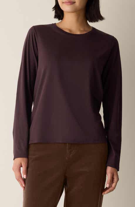 Eileen Fisher Organic Cotton Long Sleeve T-Shirt