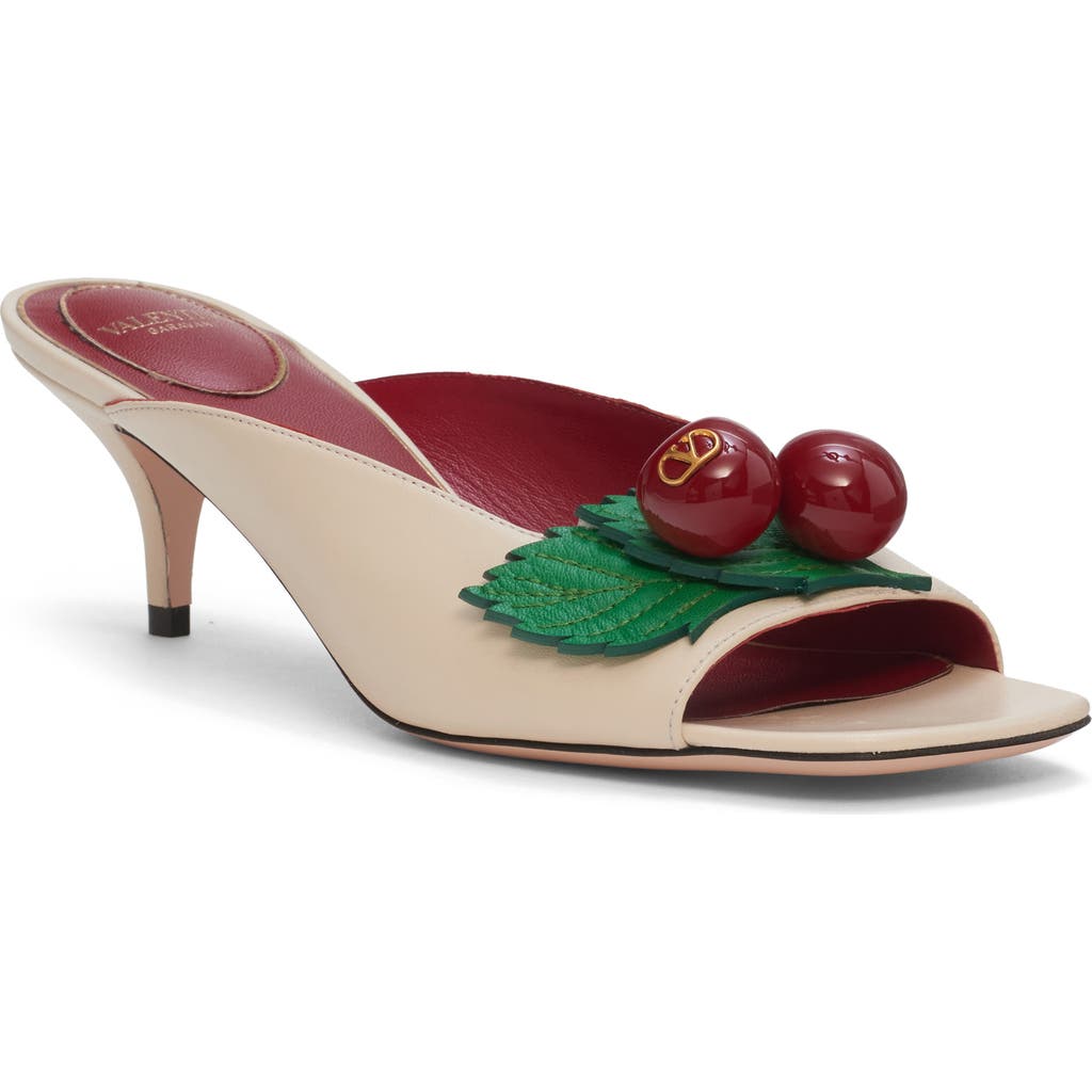Valentino Garavani Cherryfic Kitten Heel Sandal In Multi