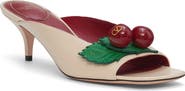 Valentino Garavani Cherryfic Kitten Heel Sandal