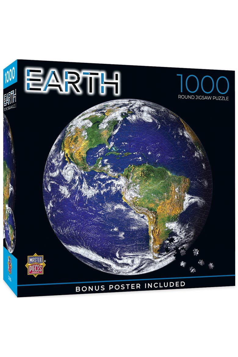 The Earth 1000 Piece Round Jigsaw Puzzle, Main, color, Multicolor