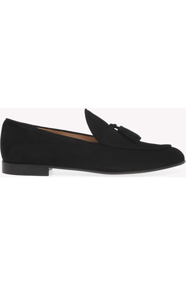 Gianvito Rossi Vittoria Mocassin, Main, color, Black Suede