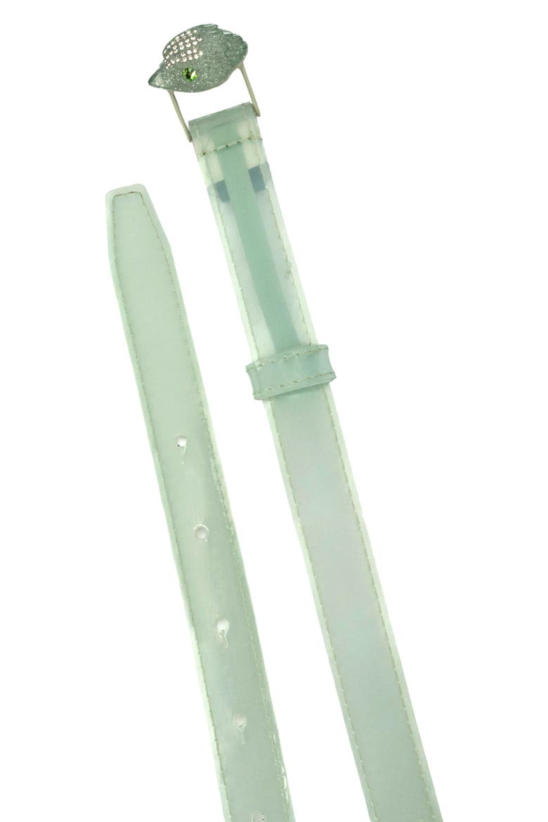 Crystal Eagle Buckle Belt, Alternate, color, SEAFOAM