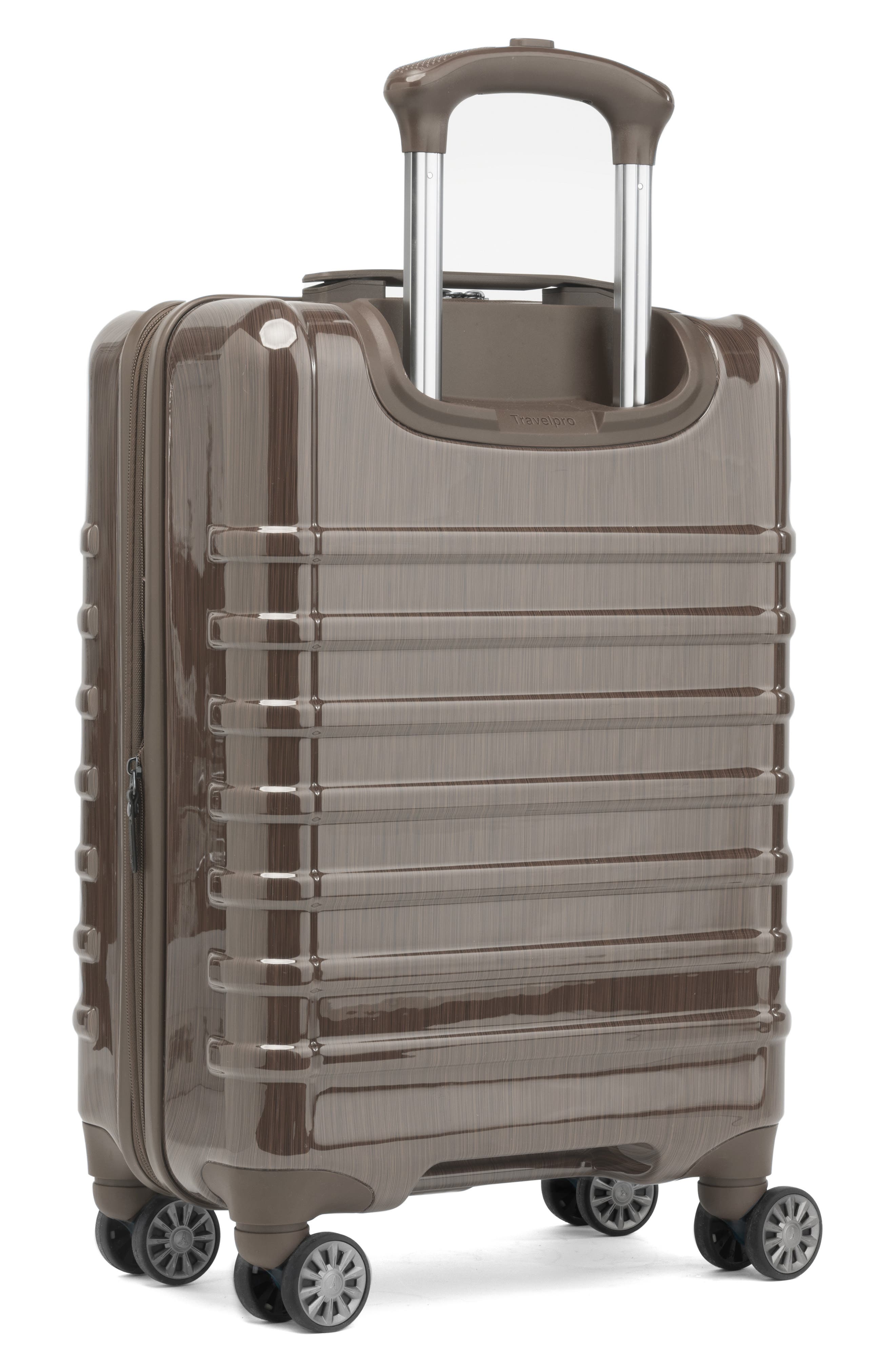 TRAVELPRO Rollmaster<sup>™</sup> Lite 2 20-Inch Expandable Carry-On Hardside Spinner Luggage, Alternate, color, Espresso Black Brushed