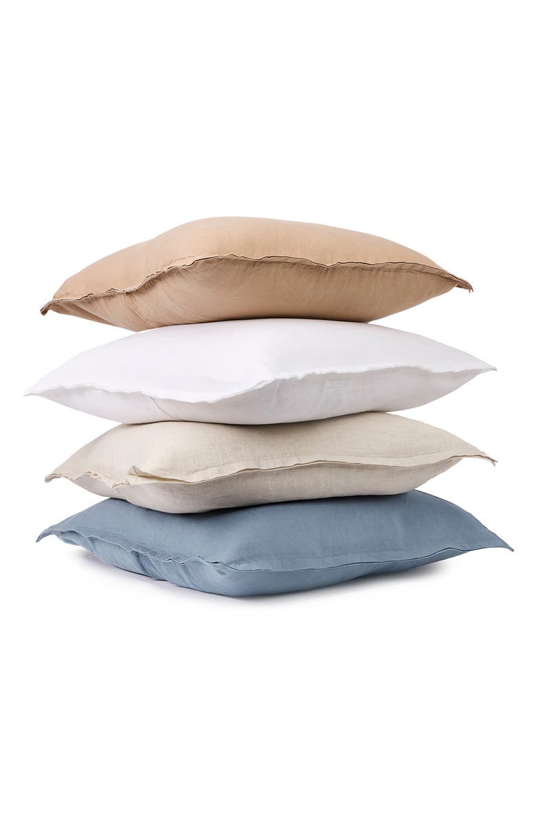 Coyuchi Organic Linen Accent Pillow, Alternate, color, Alpine White