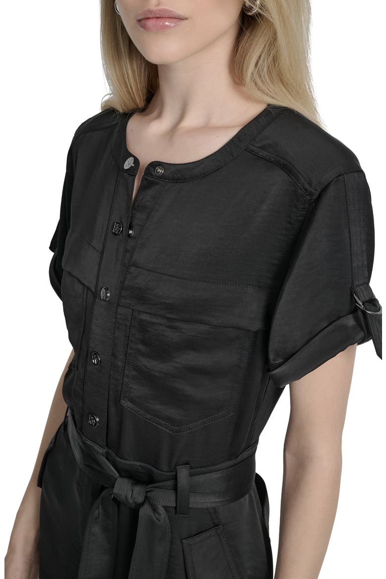 Twill Utility Jumpsuit, Alternate, color, BLACK