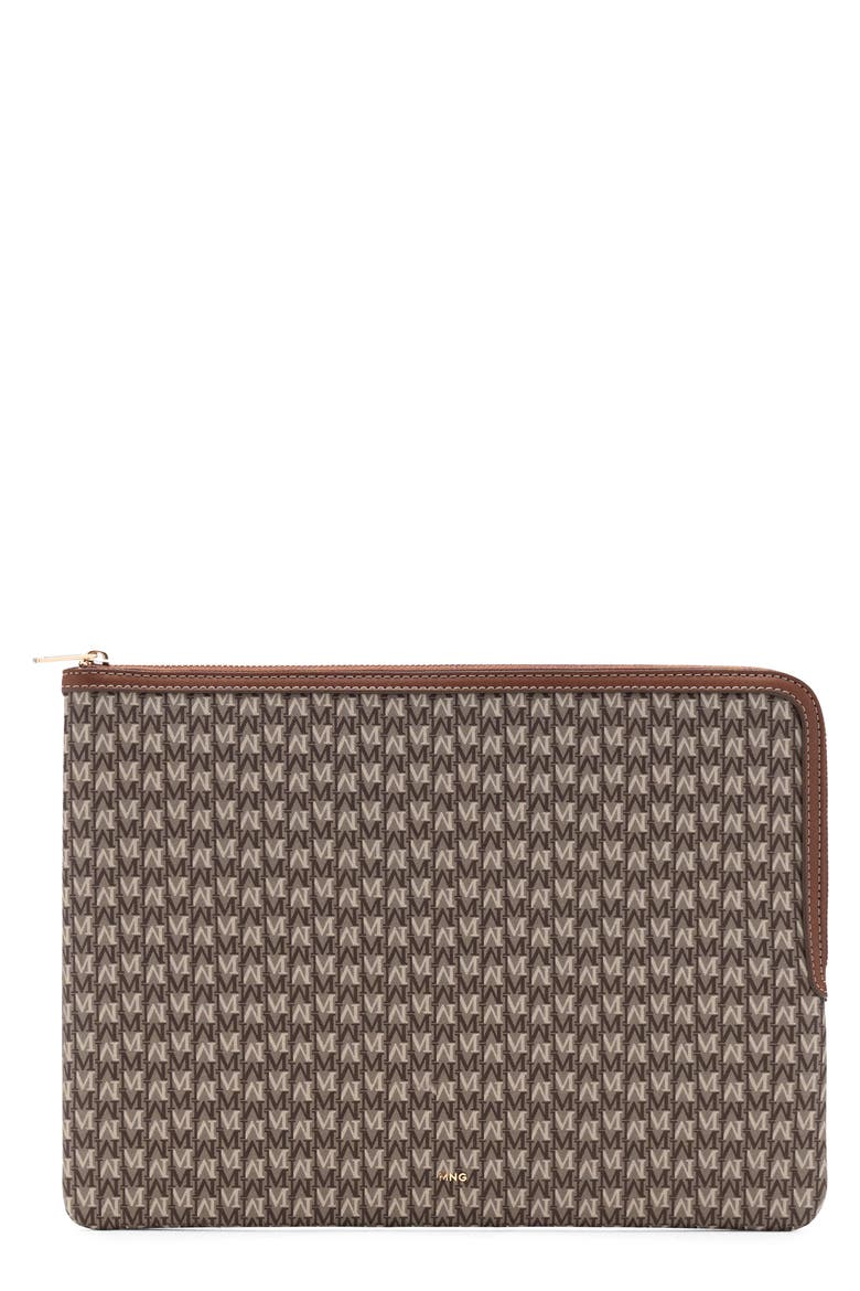 Logo Laptop Case, Main, color, LEATHER