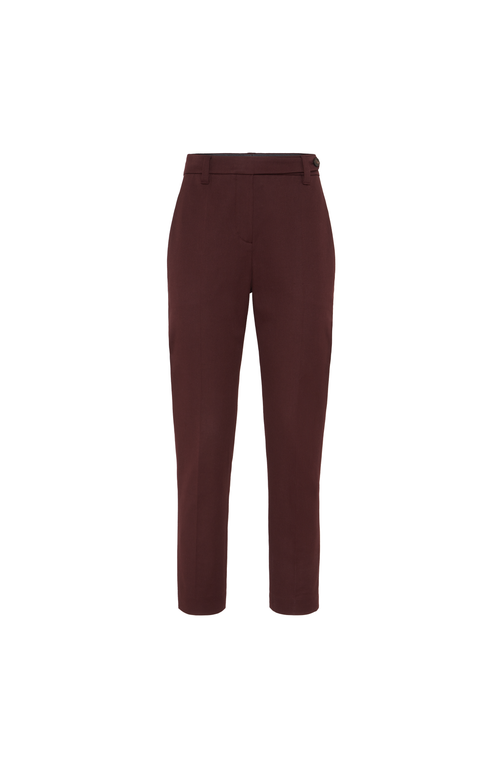 Brunello Cucinelli Cigarette Trousers With Monili