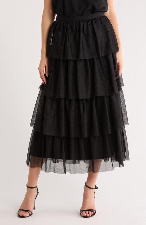 Tiered Tulle Skirt