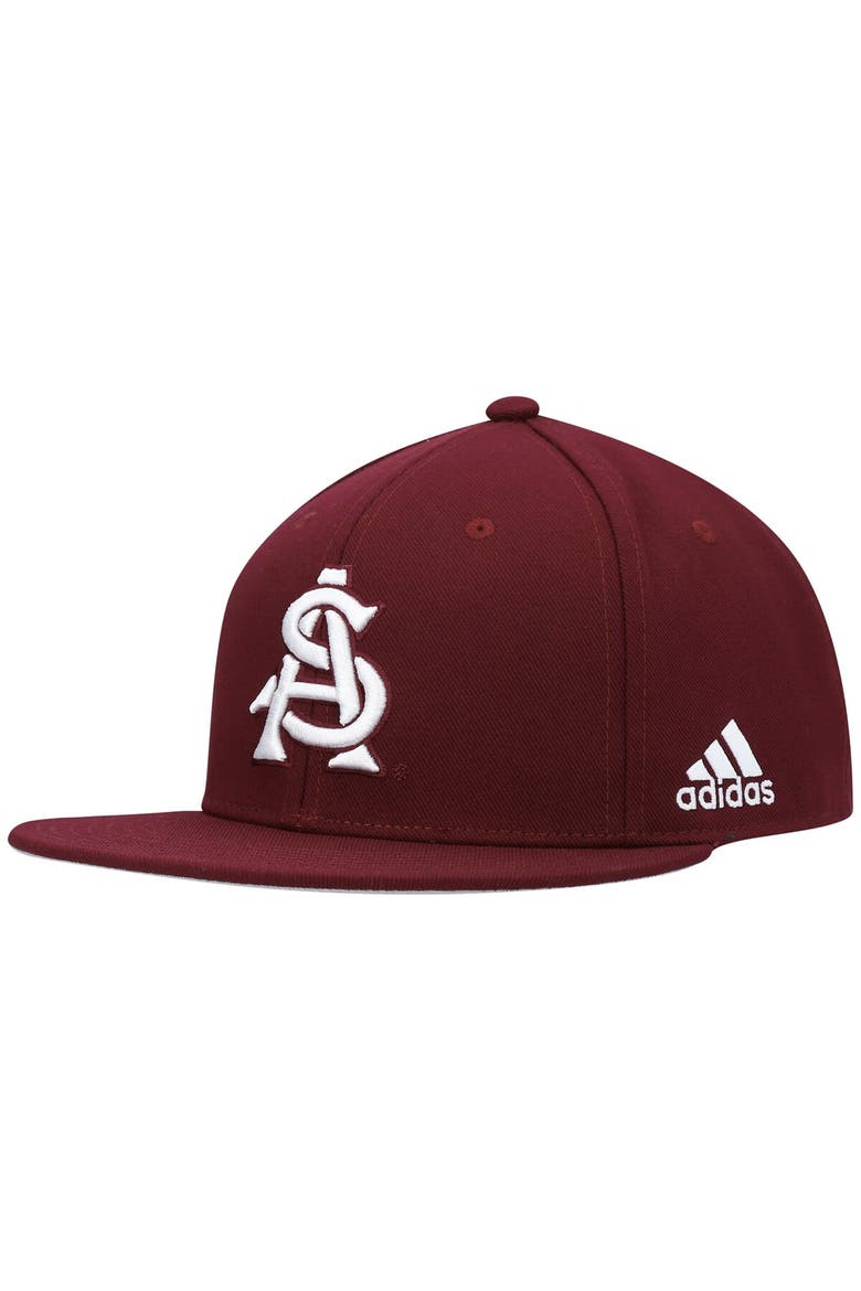 Men's adidas Maroon Arizona State Sun Devils On-Field Baseball Fitted Hat, Main, color, Maroon