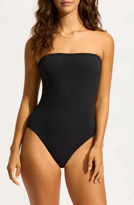 Seafolly Strapless Bandeau One-Piece Swimsuit