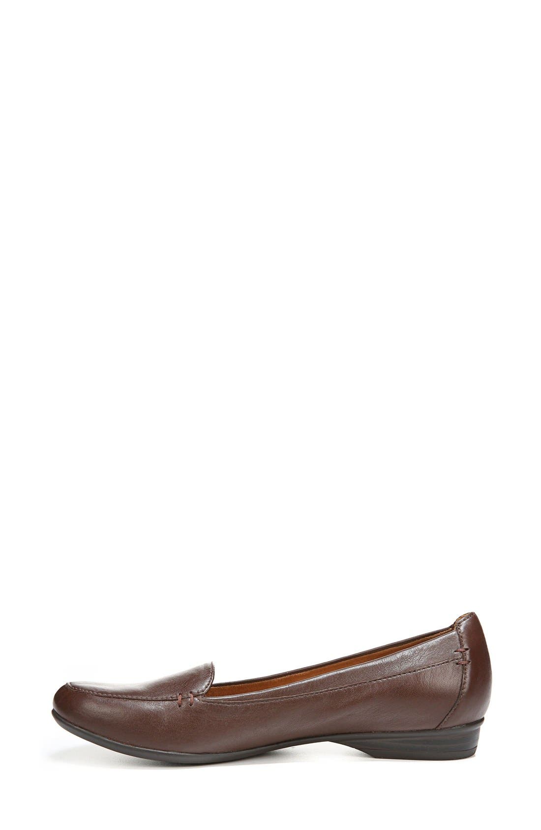 'Saban' Leather Loafer, Alternate, color, BROWN LEATHER