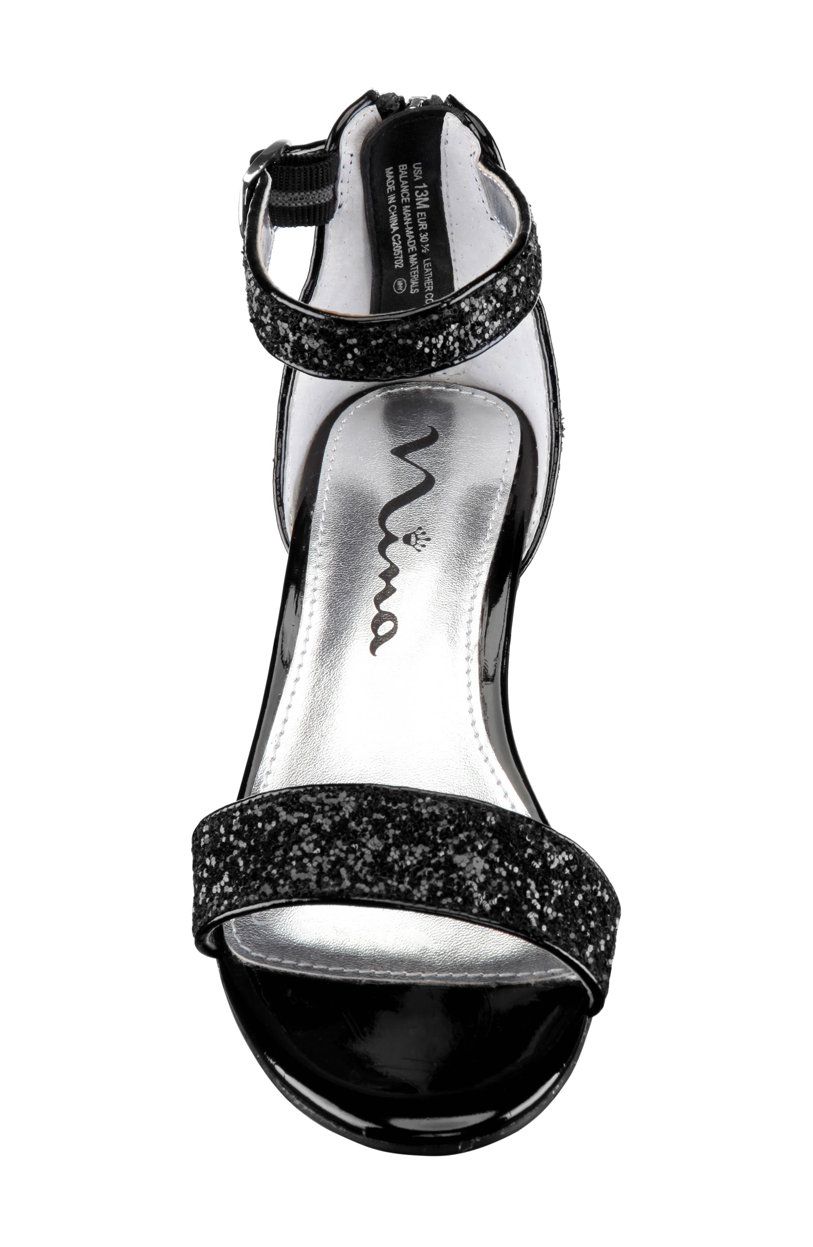 Nina Kristina Wedge Glitter Sandal, Alternate, color, 