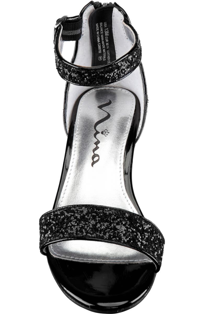 Nina Kristina Wedge Glitter Sandal, Alternate, color,