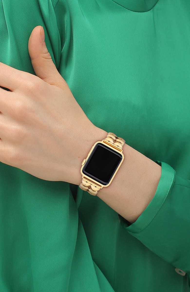 COACH Stainless Steel 20mm Apple Watch<sup>®</sup> Bracelet Watchband, Alternate, color, 