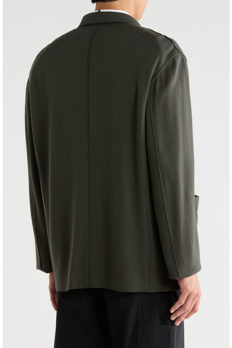 Gramercy Japanese Wool Cardigan, Alternate, color, FORGREEN