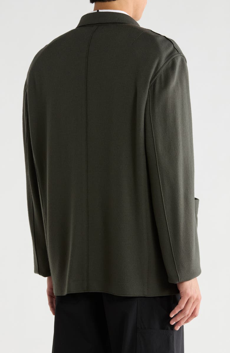 rag & bone Gramercy Japanese Wool Cardigan, Alternate, color, Forest Green