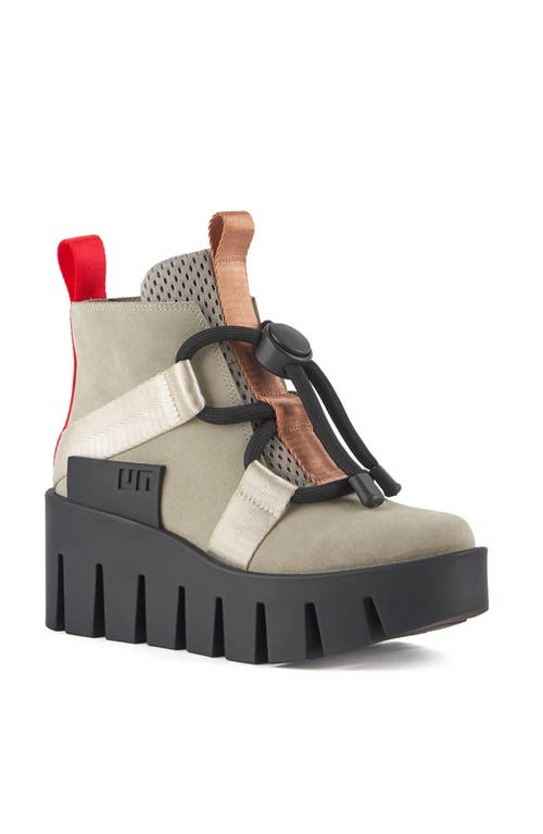 United Nude Grip Nomad Lo Platform Lug Bootie In Sustained Grey