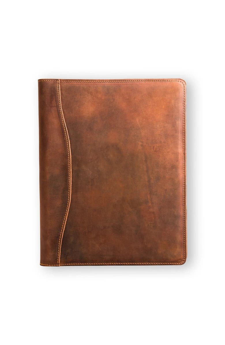 STEEL HORSE LEATHER Falit Leather Folio | Handmade Leather Padfolio, Alternate, color, Brown