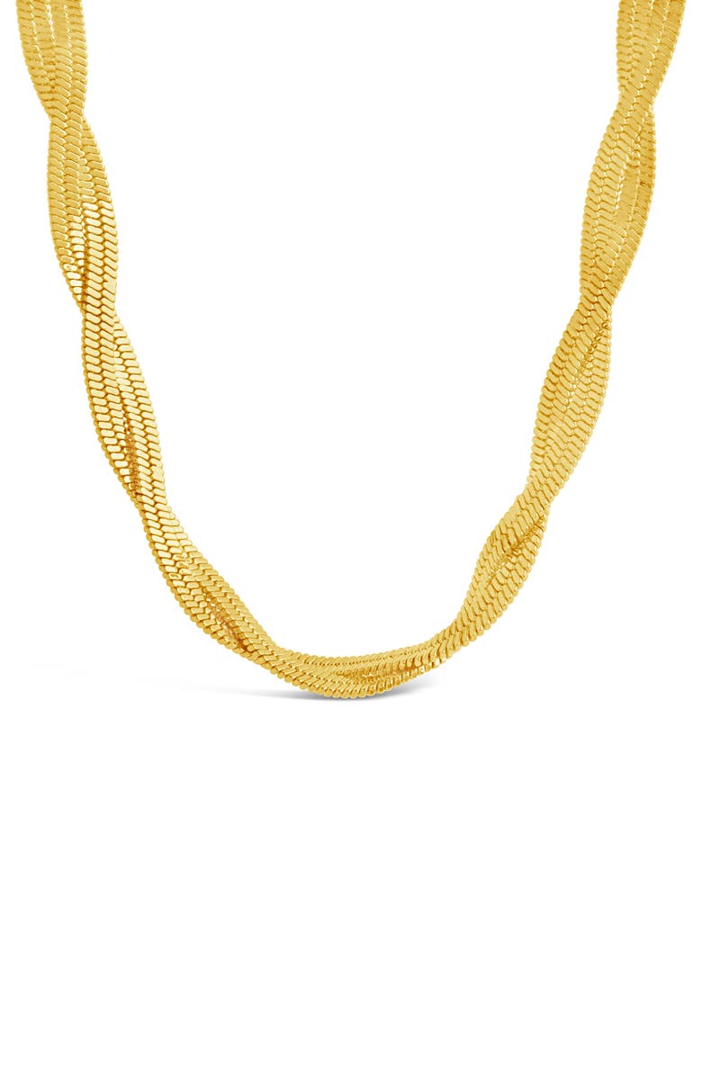 Sterling Forever Oakley Chain Necklace, Alternate, color, Gold