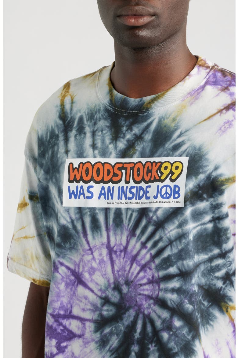 Inside Job Tie Dye Cotton Graphic T-Shirt, Alternate, color, TIE-DYE
