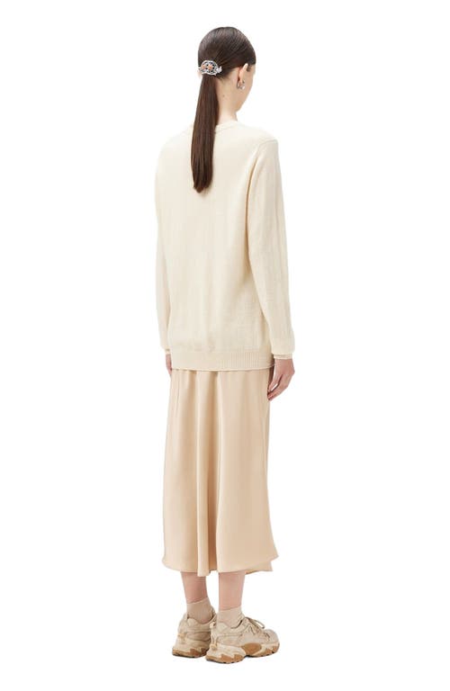 Gobi Mongolian Cashmere Crew Neck Sweater In Neutral