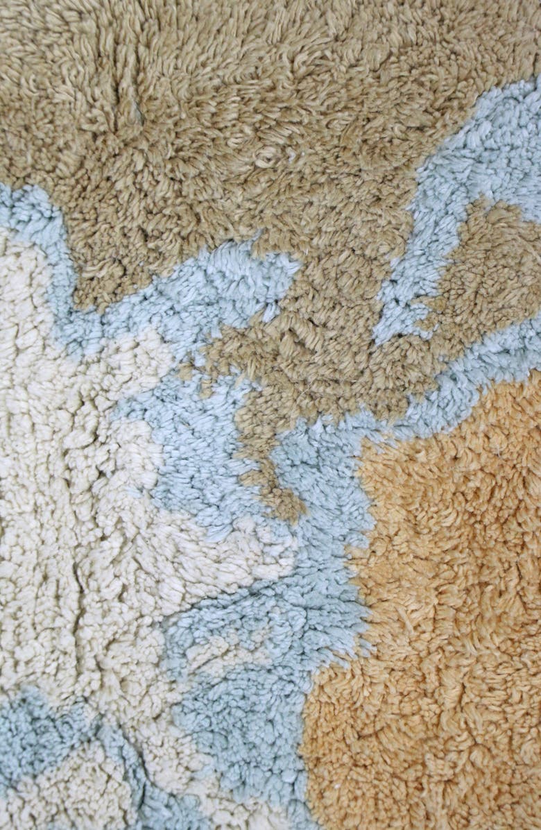 Lorena Canals Mini World Map Washable Cotton Blend Rug, Alternate, color, Multi