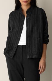 Eileen Fisher Stand Collar Jacket