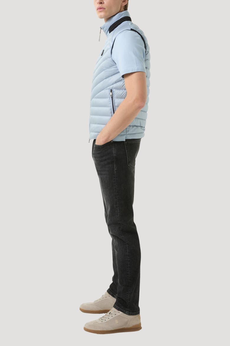 Lasse Lightweight Down Vest, Alternate, color, Light blue