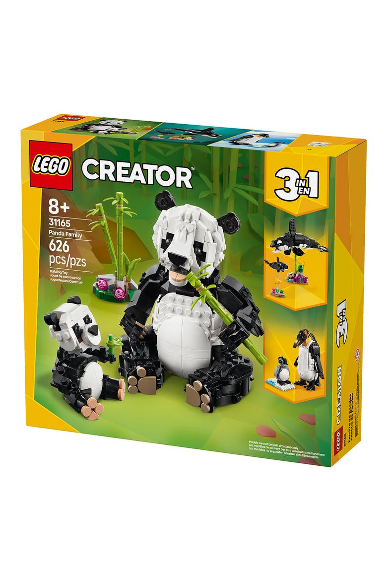 Creator Wild Animals Panda Family Building Kit 31165, Alternate, color, MULTI