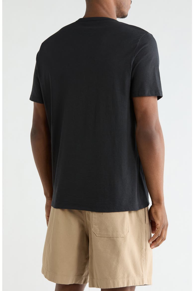 Classic Cotton Henley T-Shirt, Alternate, color, BLACK