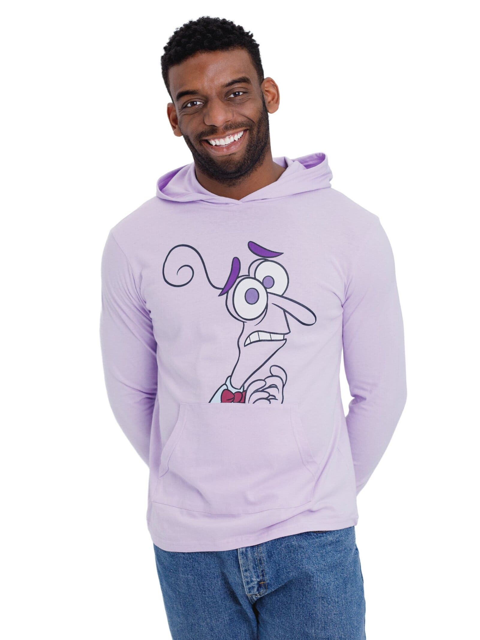 Disney Inside Out Long Sleeve Hooded T-Shirt in Fear Purple 