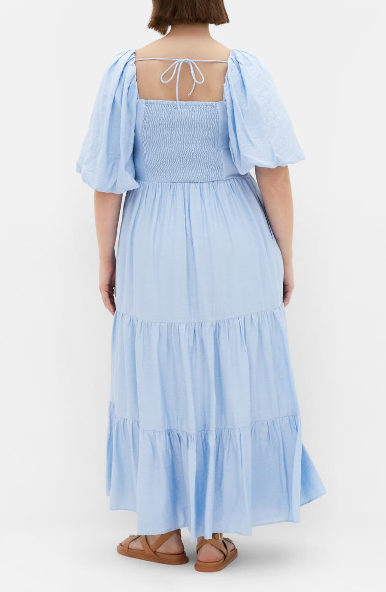 City Chic Mindy Tiered Midi Dress, Alternate, color, 