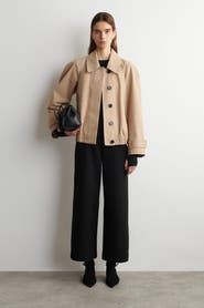 COS Cropped Wide-Leg Denim Pants