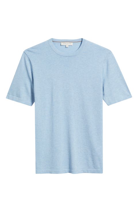Wellington Cotton & Silk Crewneck T-Shirt