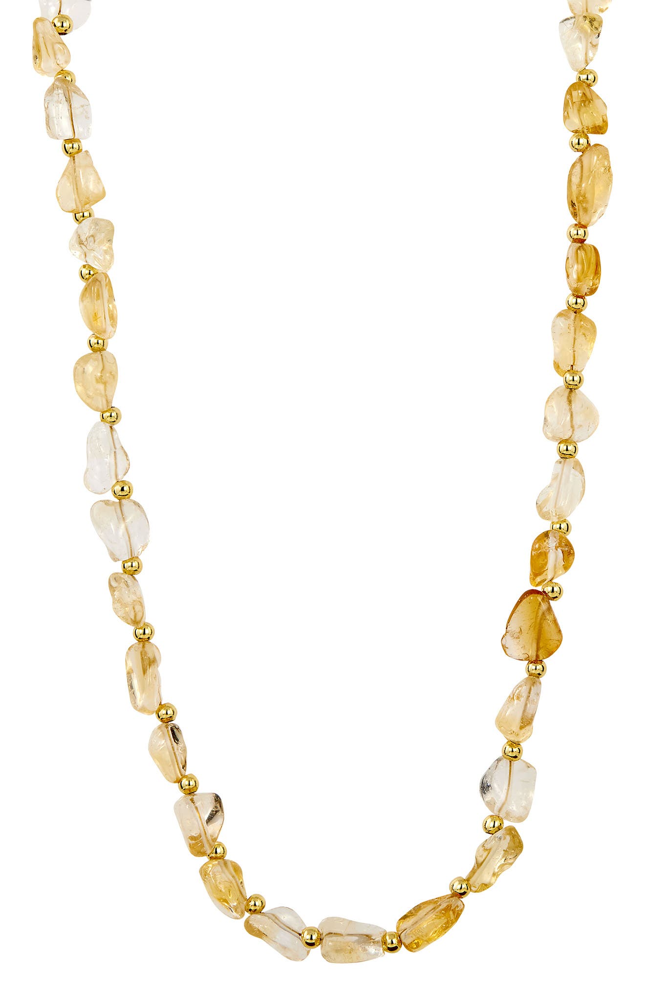 SAVVY CIE JEWELS Citrine Beaded Necklace