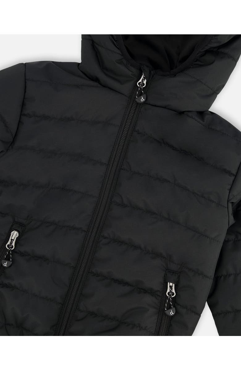 Deux par Deux Quilted Mid-Season Jacket, Alternate, color, Black