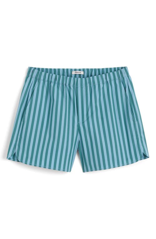 Madewell Curved Hem Poplin Pull-on Shorts